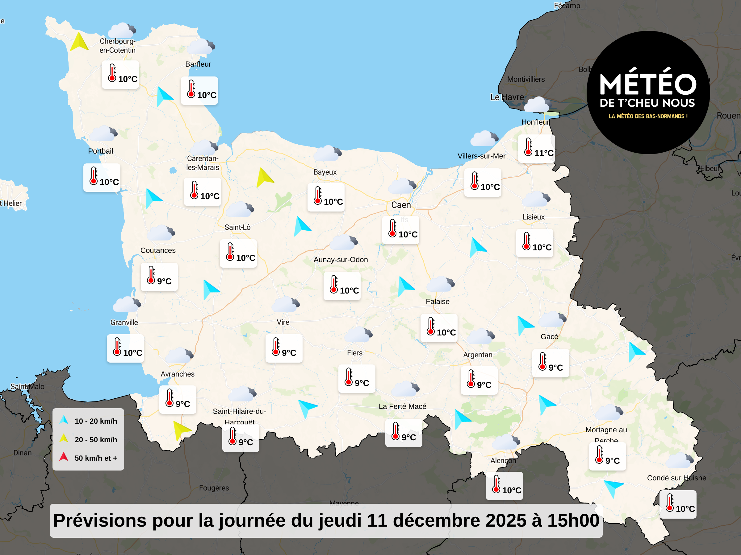 Prévisions Après-midi